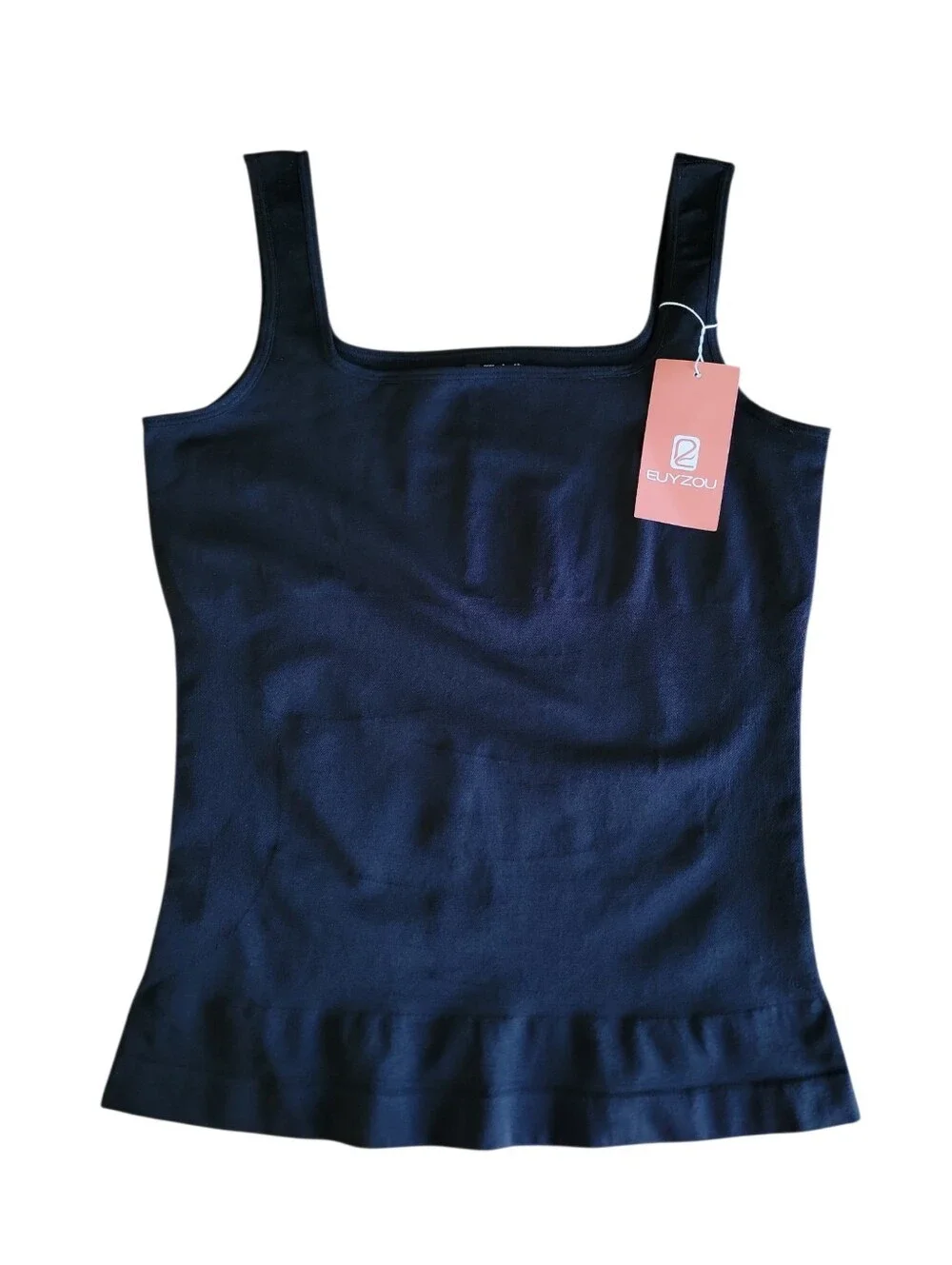 EUYZOU NWT Black Square Neck Slimming Seamless Shapewear Tank Women's Size 2XL